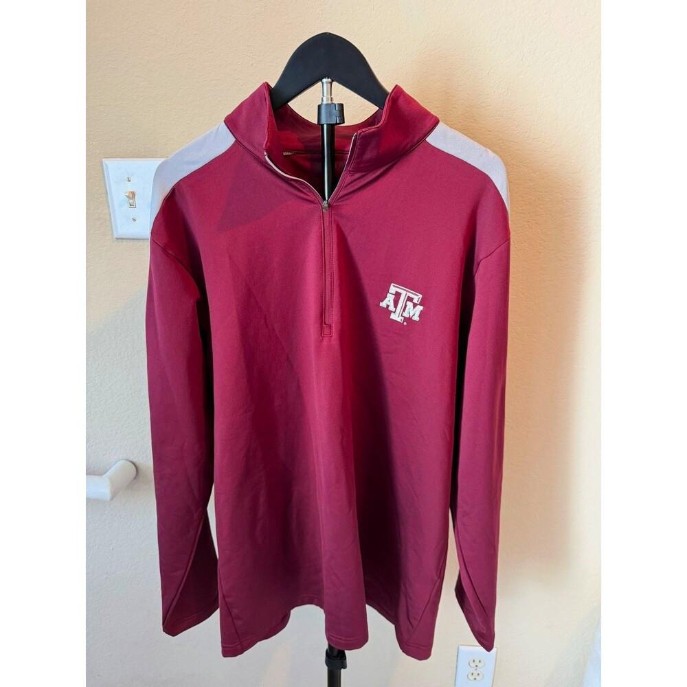 Texas A&M Aggies Antigua 1/4 Zip Pullover Men's L Maroon NCAA Performance